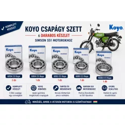 Simson S51 csapágy szett - Koyo