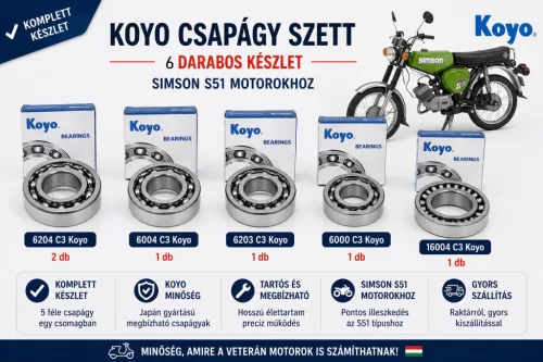 Simson S51 csapágy szett - Koyo